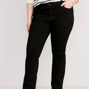 Plus Size Black Bootcut Jeans Size 24 Old Navy